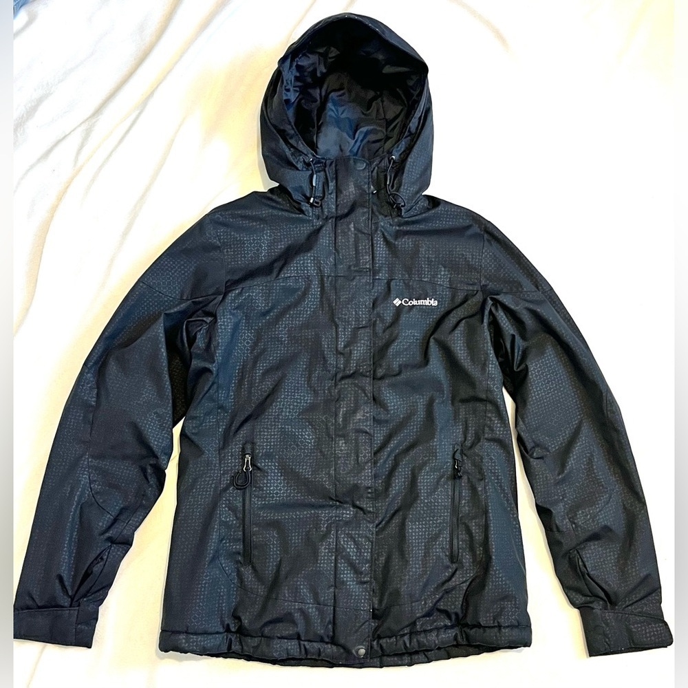 Columbia Omni-Shield Advanced Repellency Men's Black Hooded Jacket Sz S